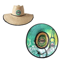Chapéu De Praia Palha Estampado Sombreiro Bebida Surf Floral Sol Unissex Aba Larga