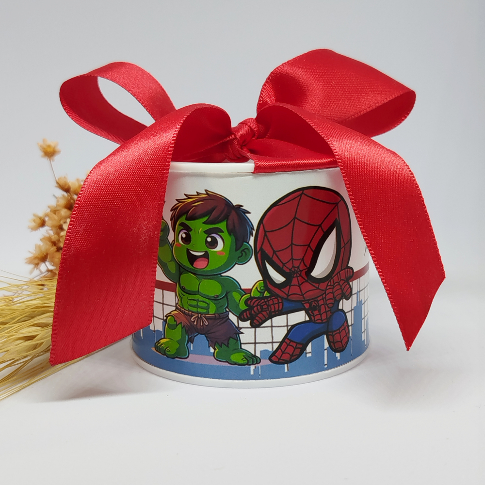 kit tubolatas personalizadas - 5X6 homem aranha | Lembrancinhas batizado | aniversário | casamento | maternidade| festas