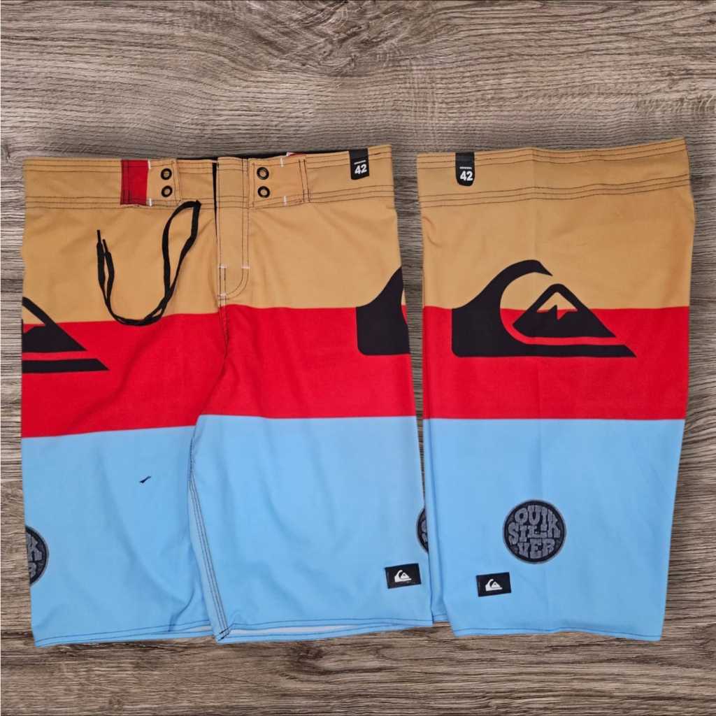 Bermuda de surf Masculina  estampado com pac emborrachado no tecido elastano no tecido molinho