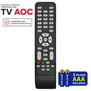 Controle Remoto para TV AOC LED LCD não Smart