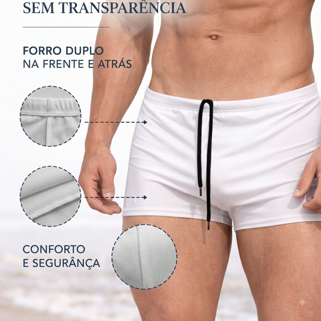 Sunga Boxer Com Proteção UV+50