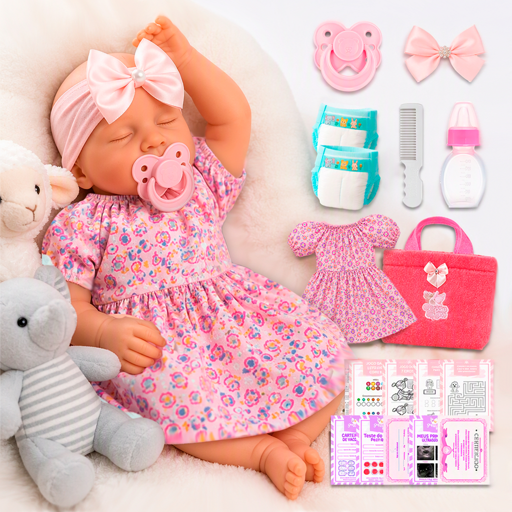 Boneca Bebê Reborn Real + Itens Bolsa Maternidade Promoção!