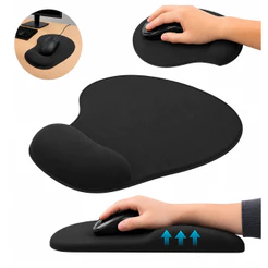 1, 2 ou 3 MousePad Ergonômico Gel Tecido Antiderrapante Apoio Pulso Conforto Previne Lesões Gamer Office Full