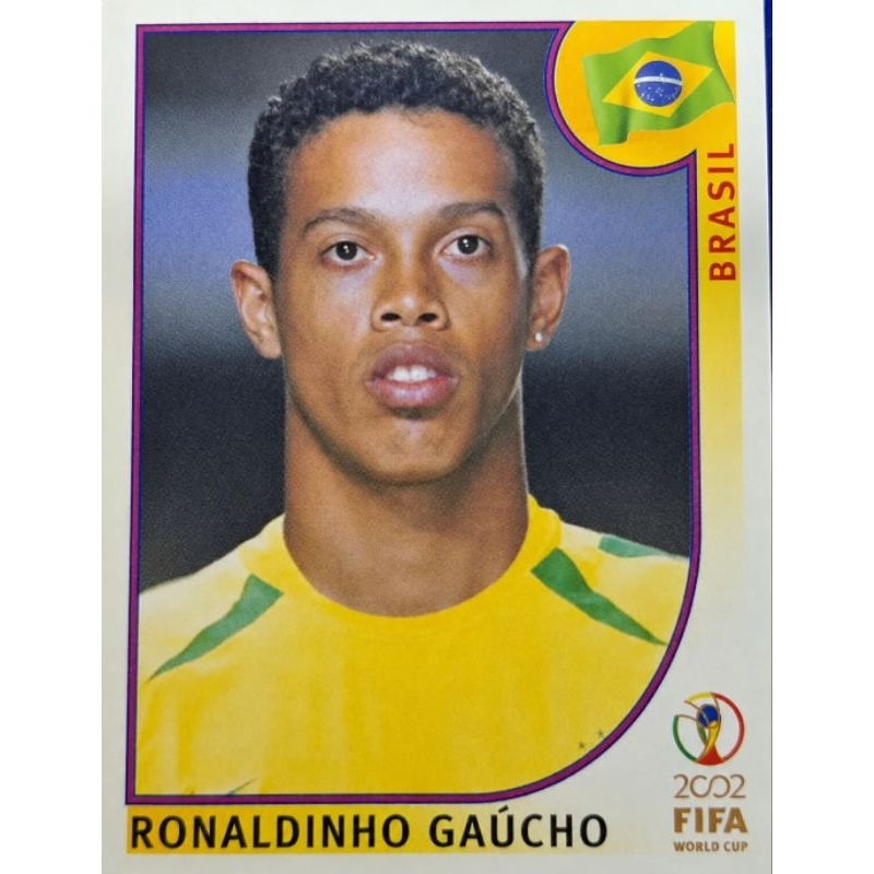 Figurinha Personalizada Ronaldinho Gaúcho Álbum 2002