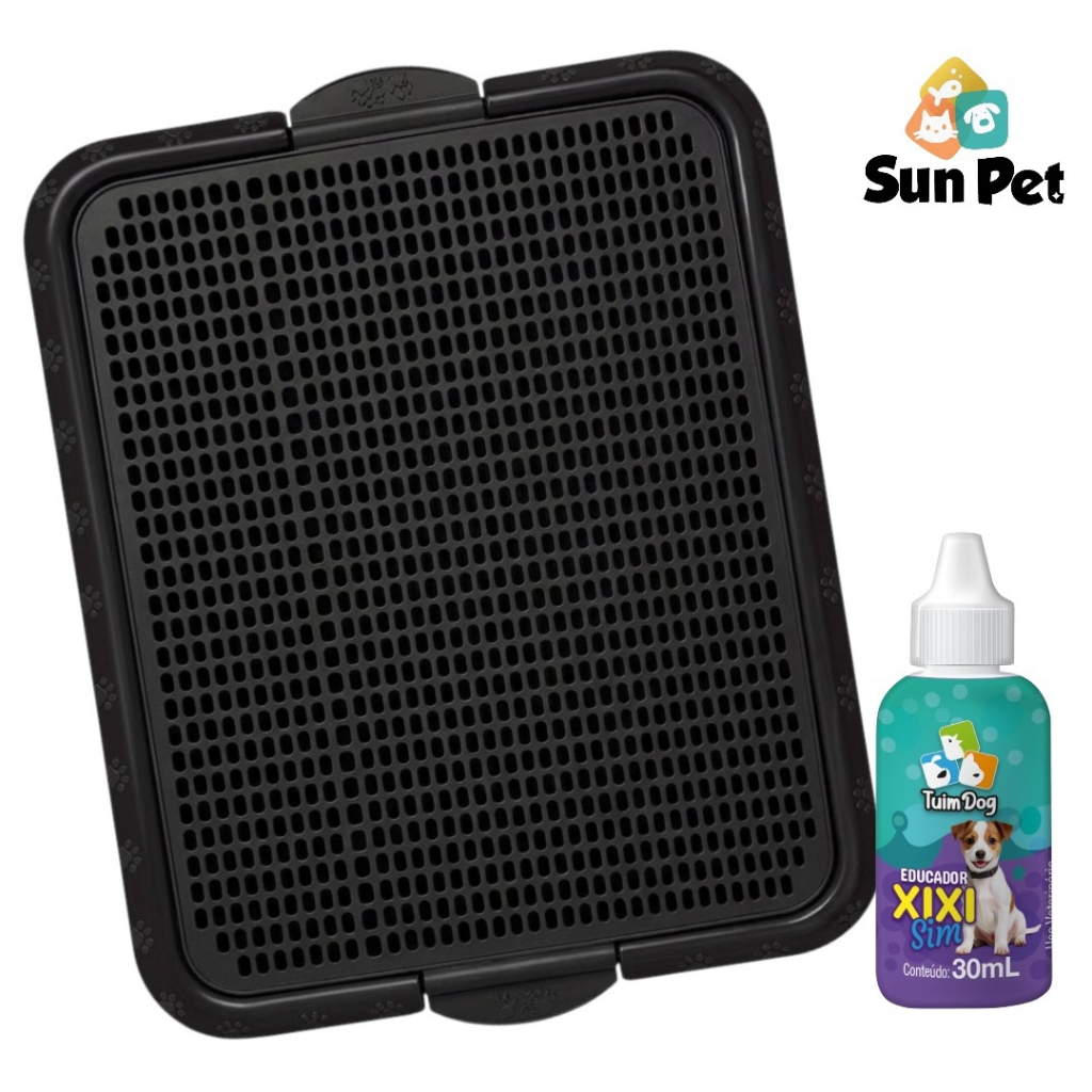 KIT Sanitário Tapete Higiênico Grande Para Cachorro + Educador Xixi Pode 30ml Cat Dog Pet Cães
