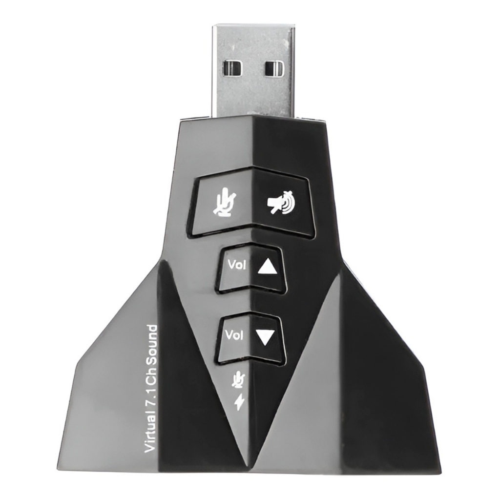 Adaptador USB Placa de Áudio Microfone Fone Informática