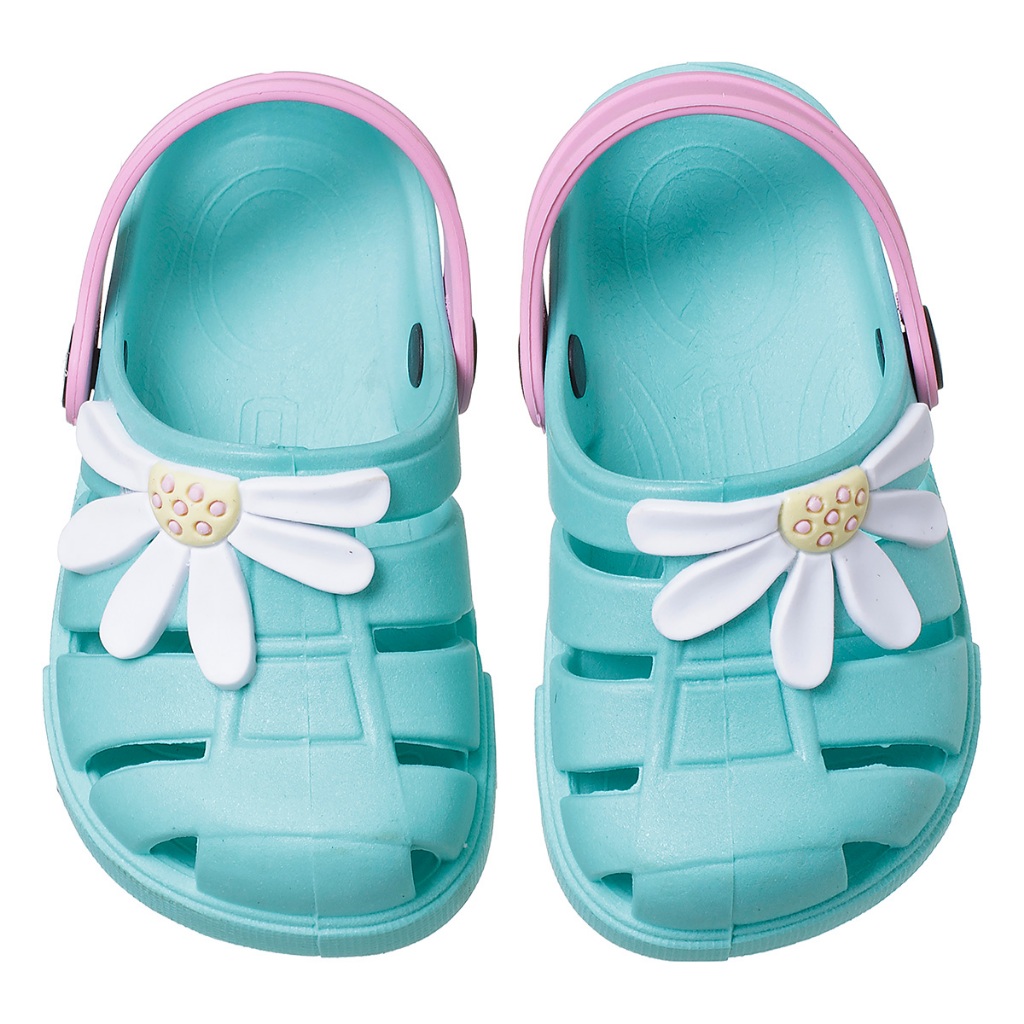 Sandalia infantil Menina Emborrachada Margarida Confortável Leve e Macia Papete Feminina Lançamento Moda