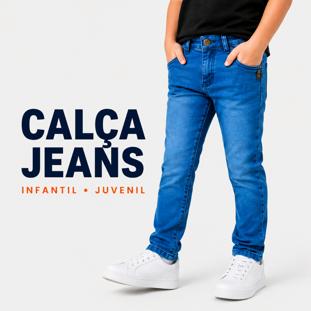 Calça Jeans Menino Com Lycra!