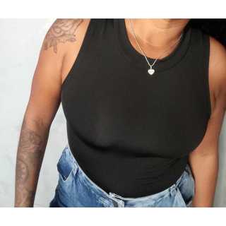 Blusa Feminina gola Alta Slim Fit Justinha Basíca Lisa Confortavel