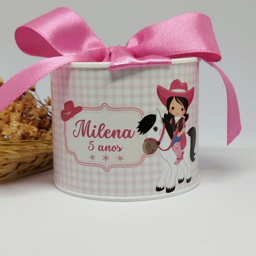 Kit tubolata personalizada boiadeira - 5x6 - Lembrancinha aniversário | casamento | maternidade | noivado | chá de bebê