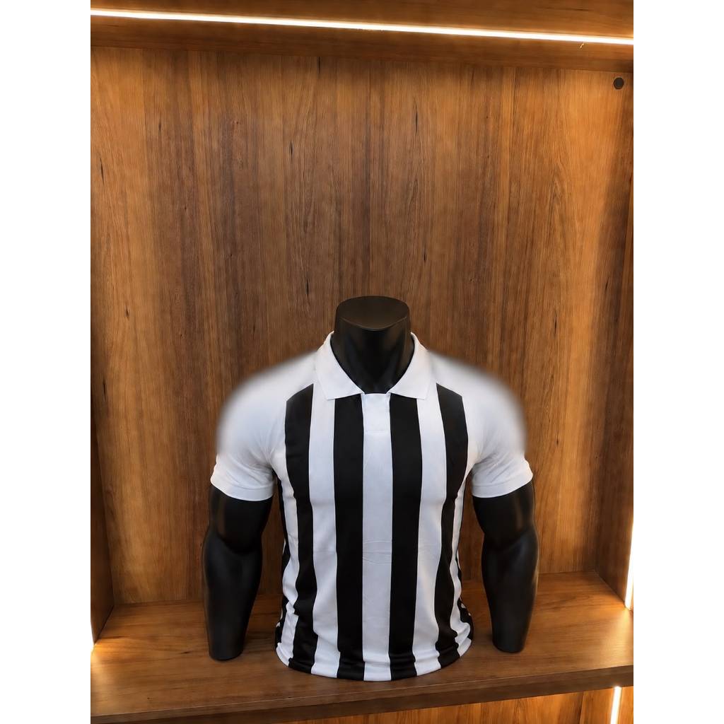 Camiseta Aerofit Preta Branco JVTN TORCEDOR Tailan 1.1