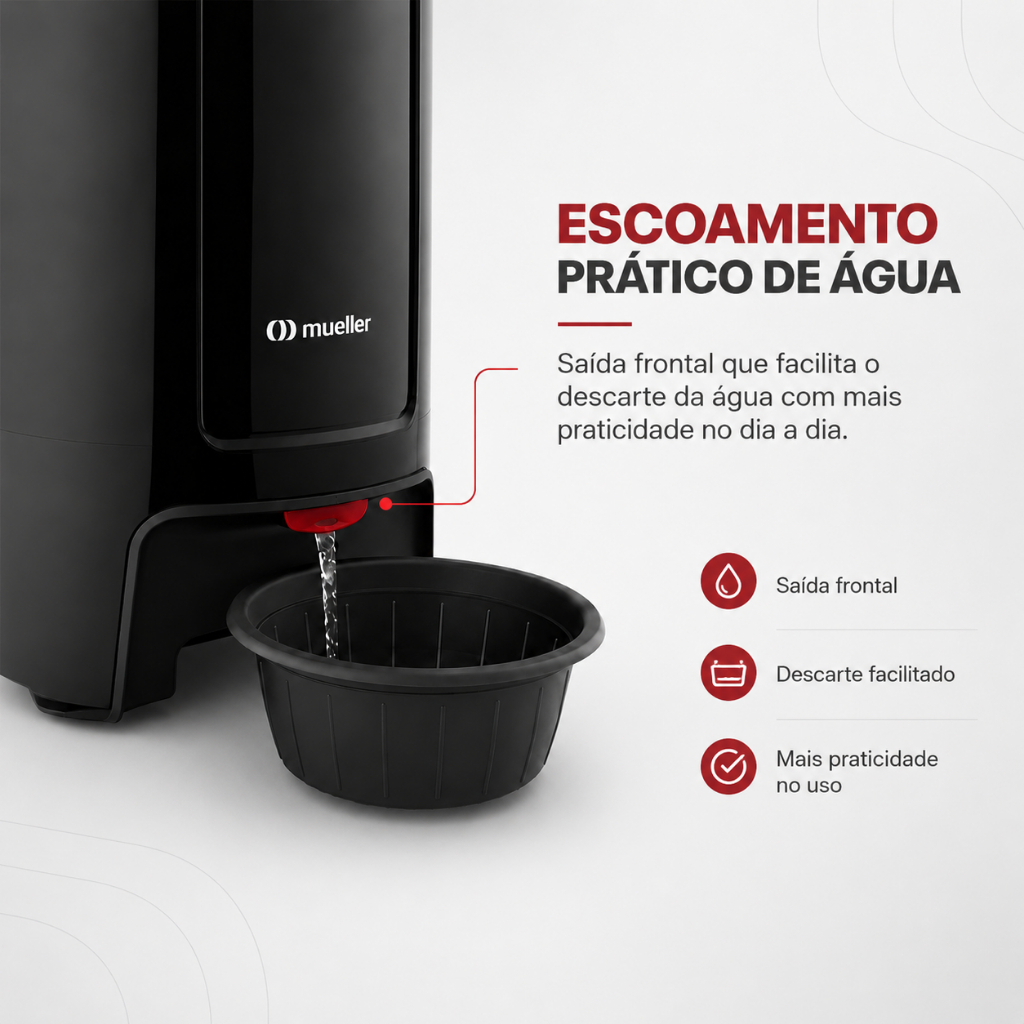 Centrífuga de Roupas Mueller Fit 15kg De Roupa Molhada Preta com Timer e Alta Capacidade · foto 2