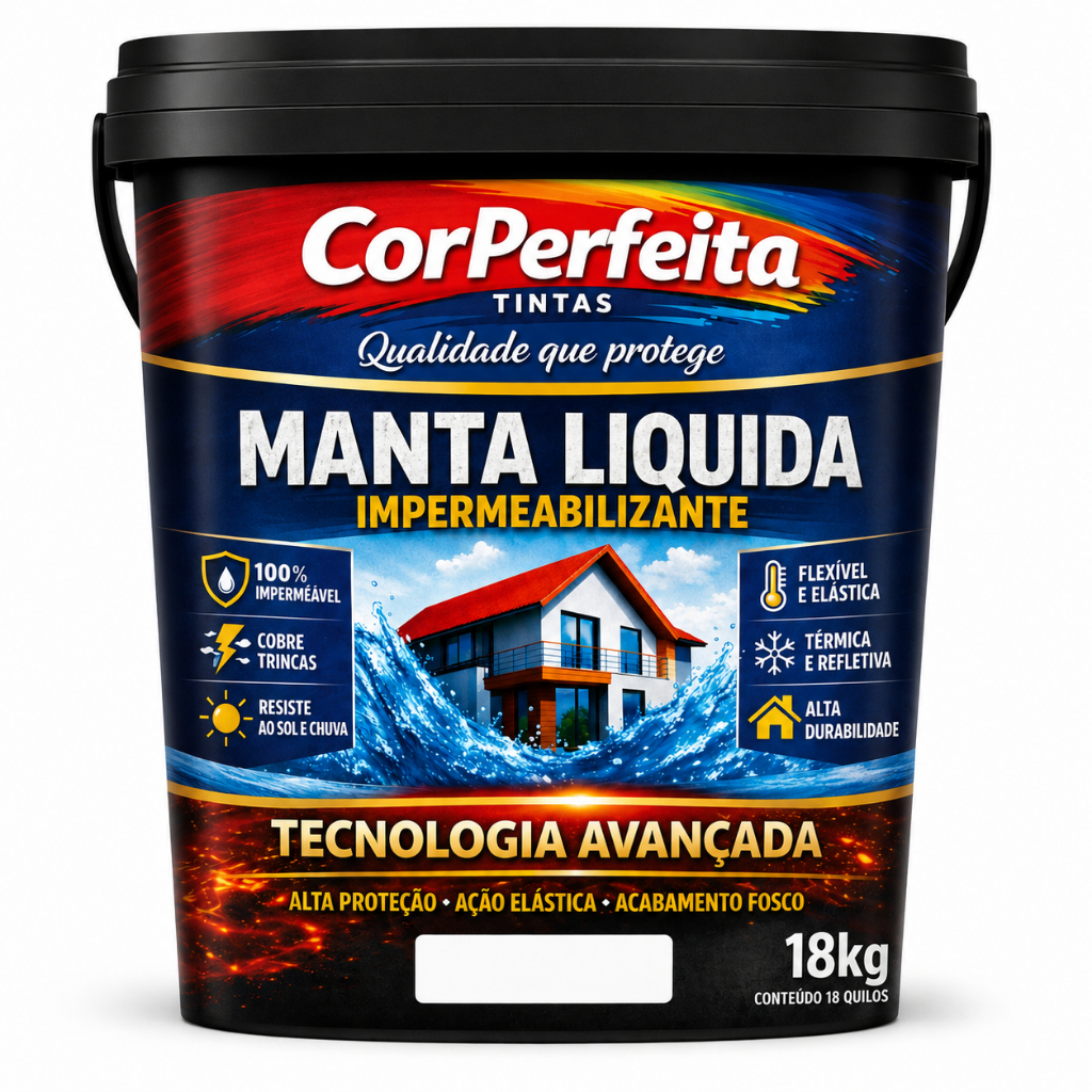Manta Liquida Emborrachada - Cor Perfeita 18kg - Sua Casa mais Bonita e muito mais protegida