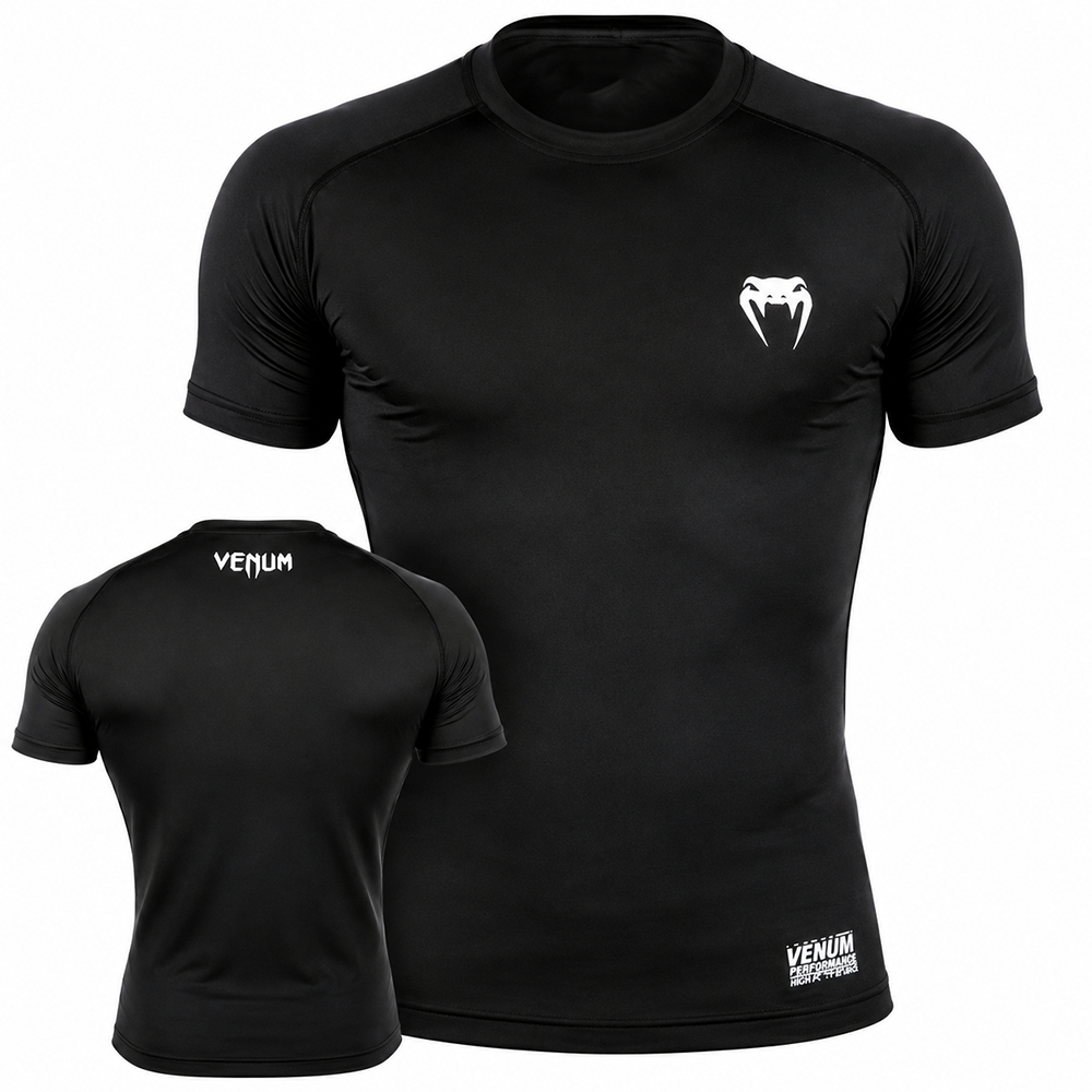 Camiseta De Compressão Venum slim gym t Manga Curta Academia Treino Camiseta Esportiva Masculino Apertada