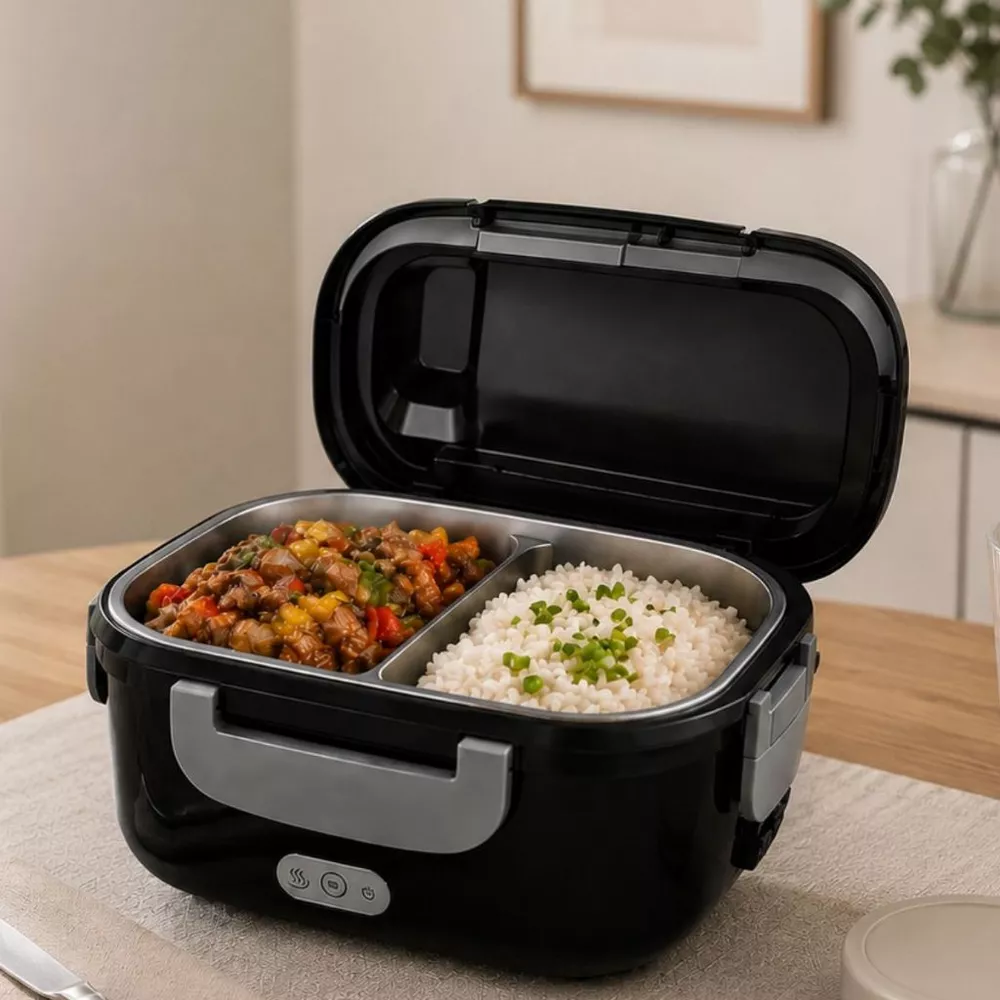 Marmita Elétrica Portátil 1,5l Bivolt Para Carro E Trabalho