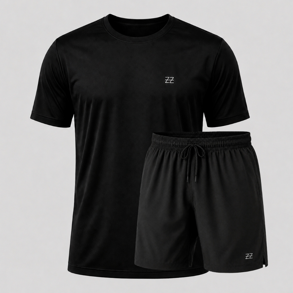 Kit Bermuda + Camiseta masculina dry fit academia treino praia corrida Luzzoo