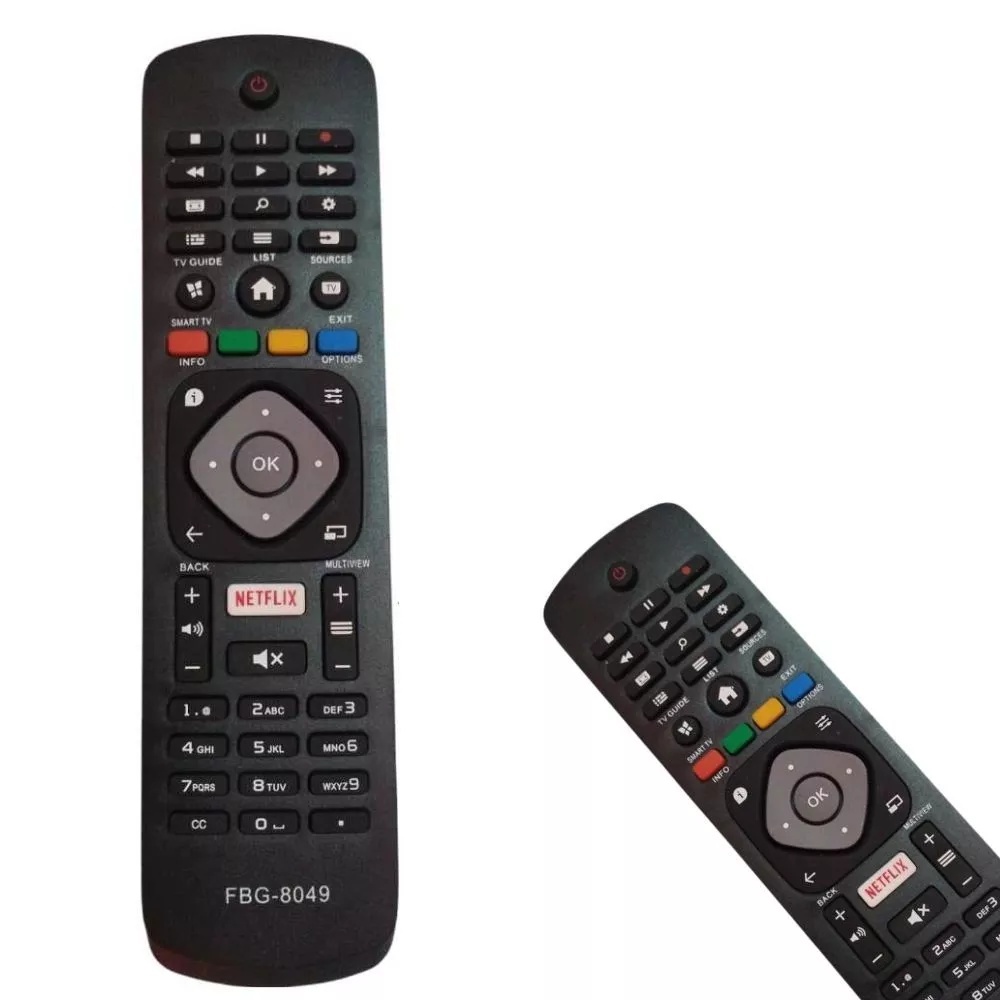 Controle Tv Philips Smart c/ Netflix Le-7276 Fbg-8049