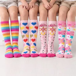 Combo 4 Meia Infantil Menina Galochita Meia Infantil Para Galocha Colorida