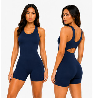 MACAQUINHO FITNESS FEMININO COM DECOTE NAS COSTAS Roupa Academia Feminina Macaquinho Com Costas Abertas REF536