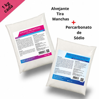 Percarbonato 1kg + Alvejante 1kg