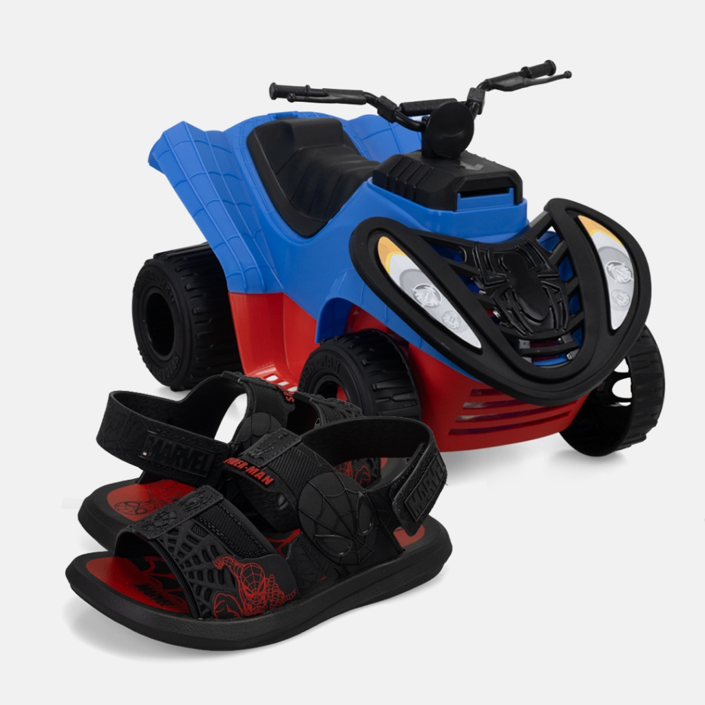 Sandalia Menino Grendene Homem Aranha Adventure Trip 23335