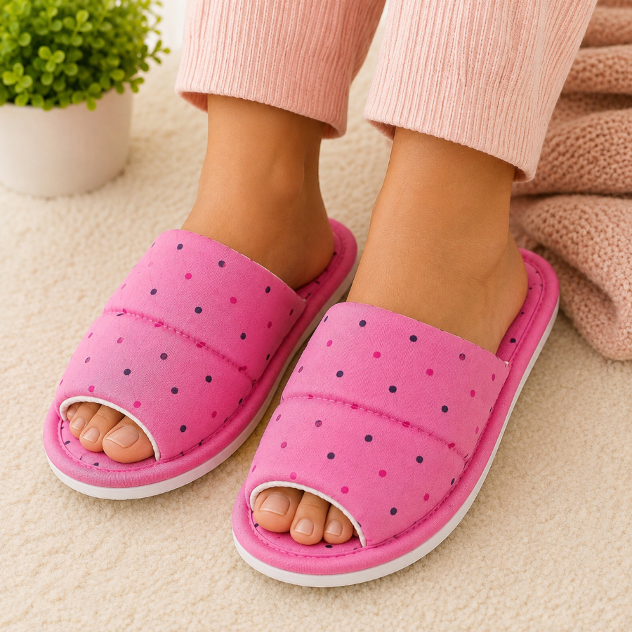 Pantufa Feminina Adulto Confortável vários modelos fofinho variados Algodão Variados Núvem