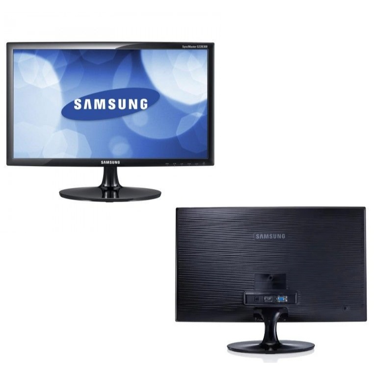 Tela Monitor Grande de 21,5 Polegadas Samsung Entrada VGA e DVI Com Arranhados e