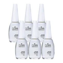 Kit 6un Esmalte Colorama Cremoso Batida De Coco 8ml