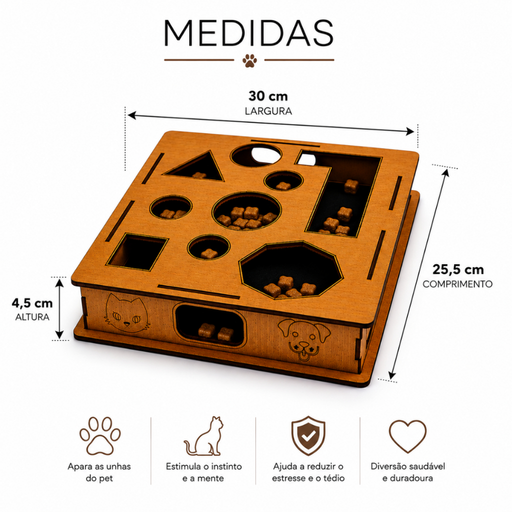 Brinquedo Interativo Para Gatos Com Arranhador Caça Petiscos Inteligente — imagem 2 de 2