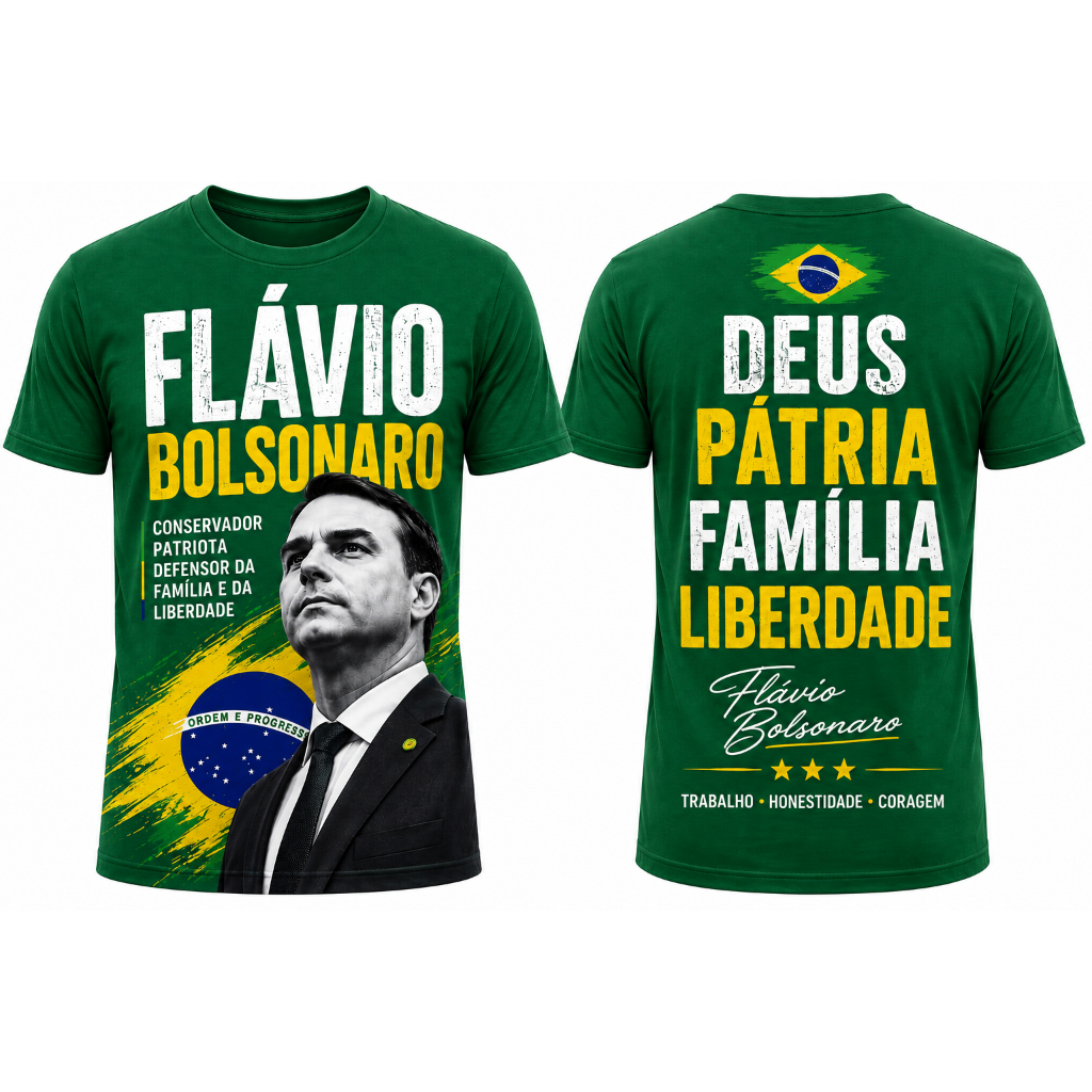 Camiseta Flavio Bolsonaro Camisa Promoção