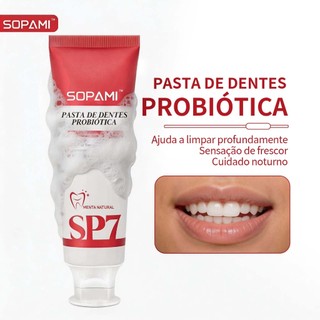 SOPAMI SP7 Pro Creme Dental Menta 120g - Dentes Limpos HáLito Fresco Adequado para período noturno - 1/2/3tubos