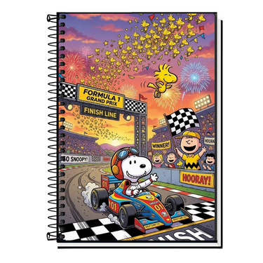 Caderno Snoopy| Capa Dura & Espiral 1,10,15 e 20 Matérias