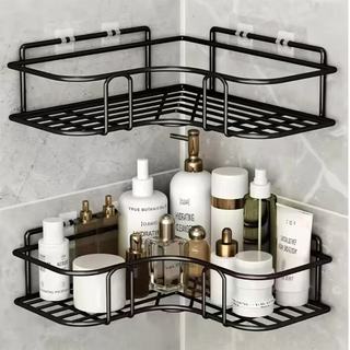 Suporte Prateleira Porta Shampoo Organizador De Canto Com Adesivo