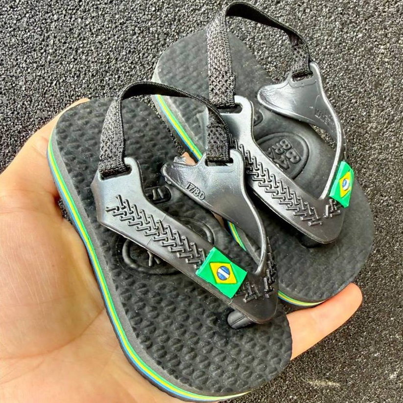 Chinelo Baby Masculino Com Elástico Feminino Confortável Resistente Antiderrapante Passeio Escola 17 ao 24 Acessível