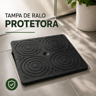 Tampa Ralo 19x19cm Anti Barata Escorpião Mau Cheiro Protetor Insetos Banheiro Cozinha Lavanderia