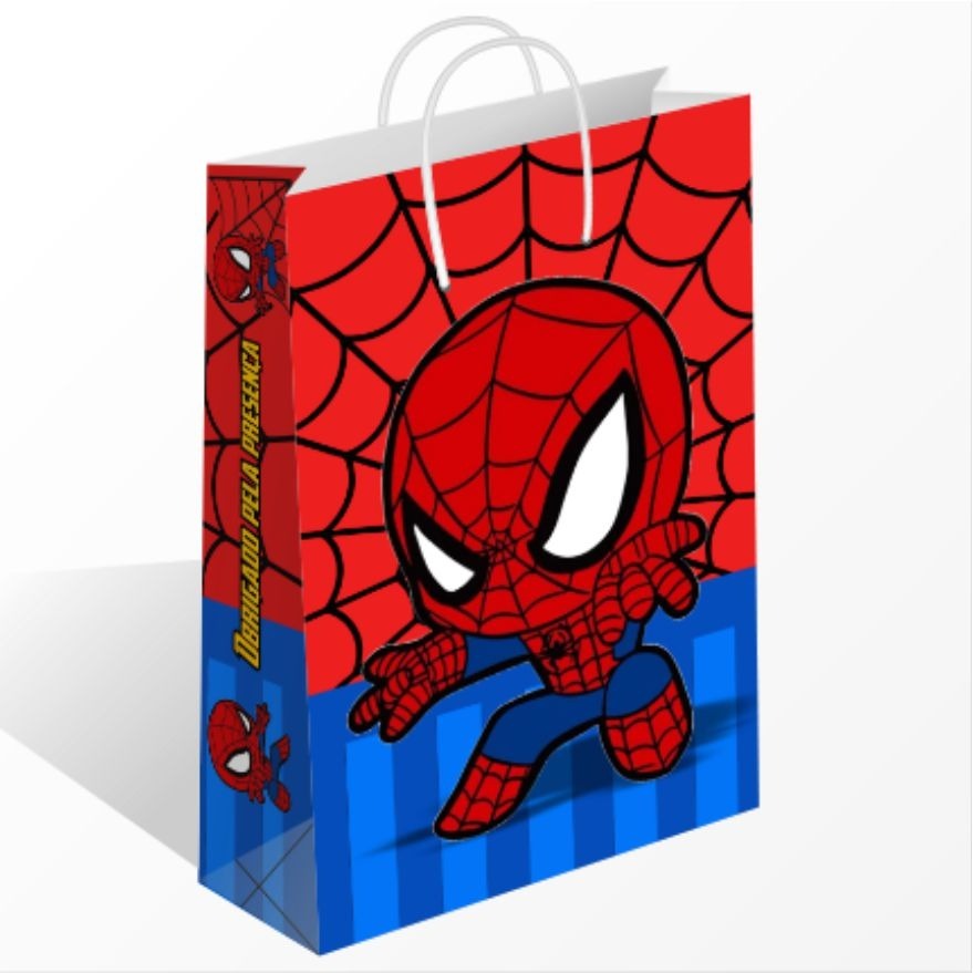 Sacolinha Homem Aranha Cute Tema Sacolinha Surpresa Lembrancinha Sacolinha Aniversario