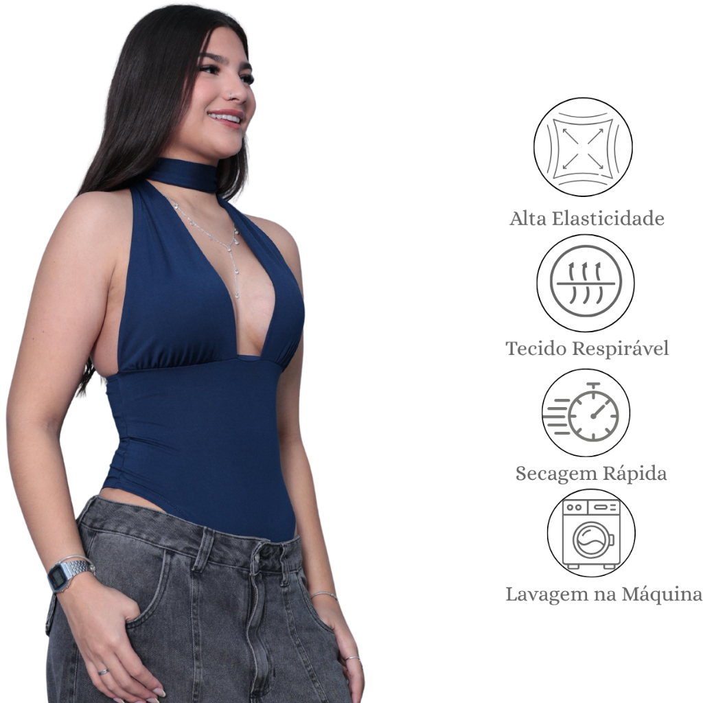 Body Maiô Feminino Várias Formas Alça Larga Suplex Premium — imagem 2 de 2