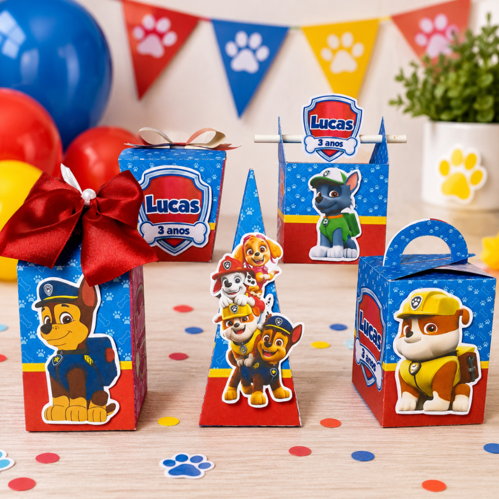 Kit Festa Patrulha Canina - Lembrancinha - Personalizadas - Festa Infantil - Decoração - Aniversario