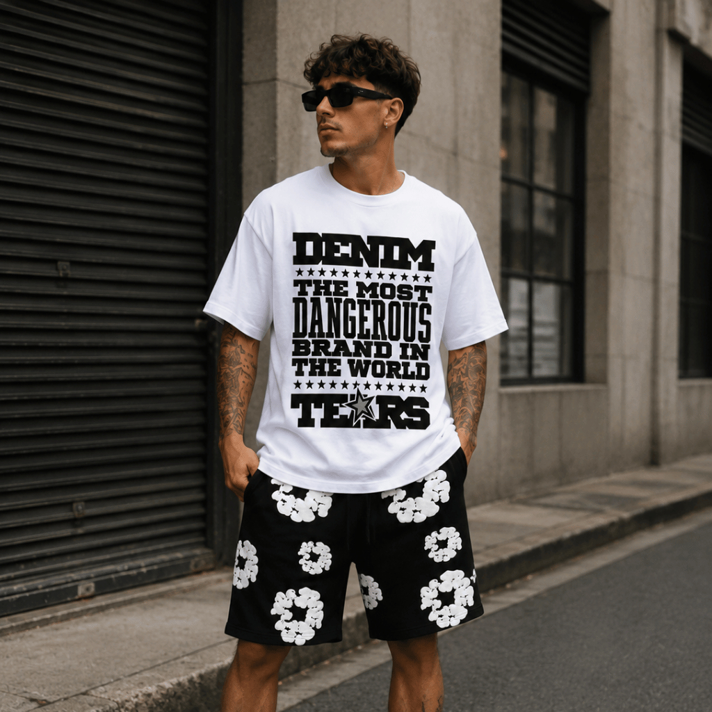 Camiseta Denim Branca