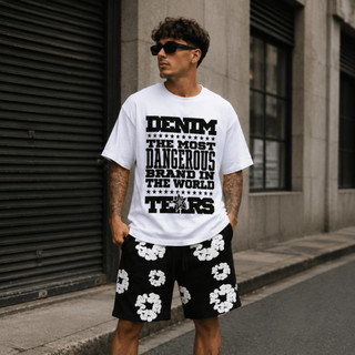 Camiseta Denim Branca