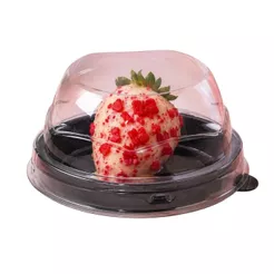 100un Embalagem G-691 para Morango Cravejado Doces e Mini Bolos