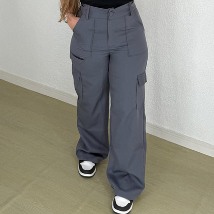 Calça CARGO Social Feminina moda Alfaiataria Pantalona