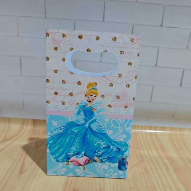 Sacolinha Personalizada  Cinderela  | Sacola Pequena para Lembrancinha Festa Infantil