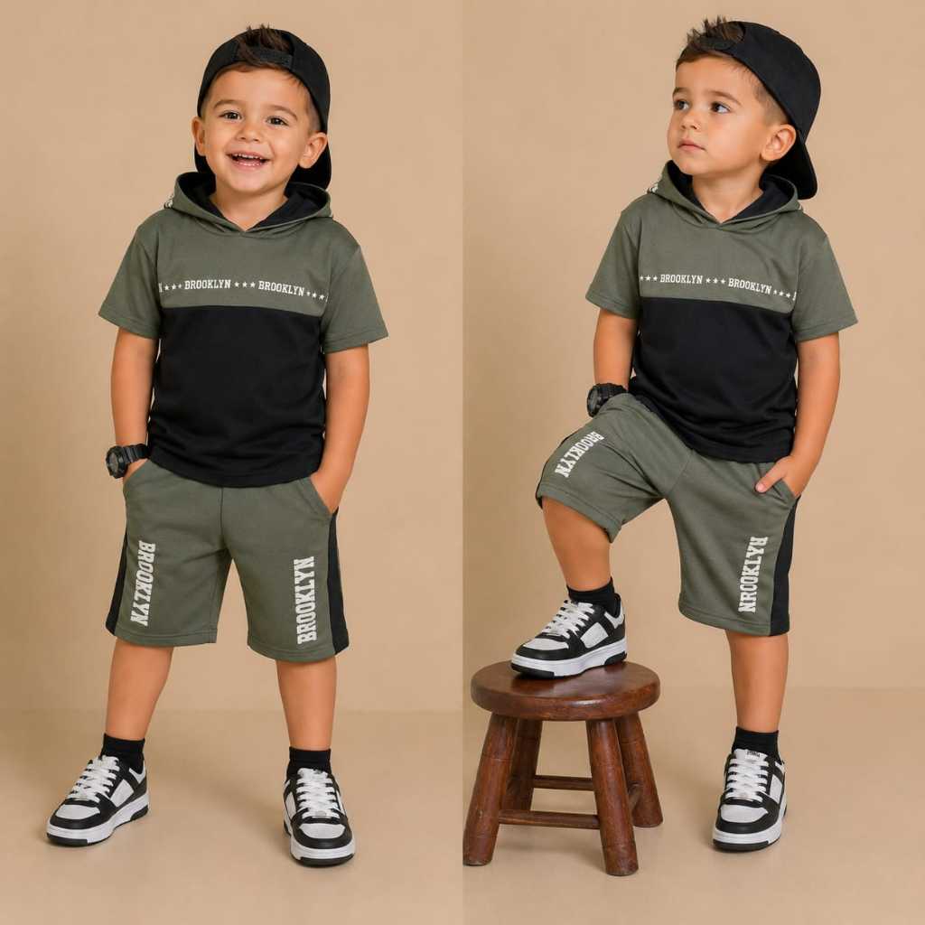 Conjunto Infanti Juvenil Masculino Roupa de Menino Lançamento Verão do 2 ao 14 anos