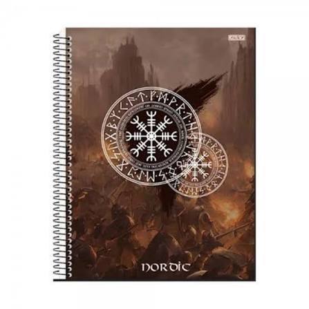 CADERNO UNIVERSITÁRIO 1 MATÉRIA 80 FOLHAS NORDIC – SÃO DOMINGOS - UNITÁIRO E SORTIDO · foto 2
