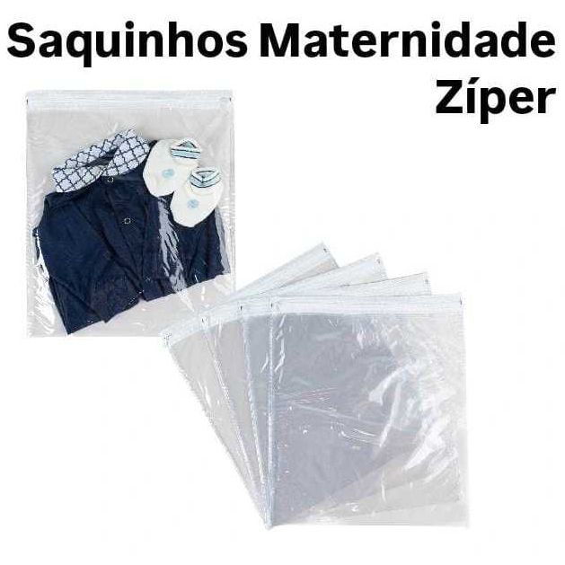 Kits Saquinhos Maternidade Multiuso Organizador Nécessaire Envelope Com Zíper