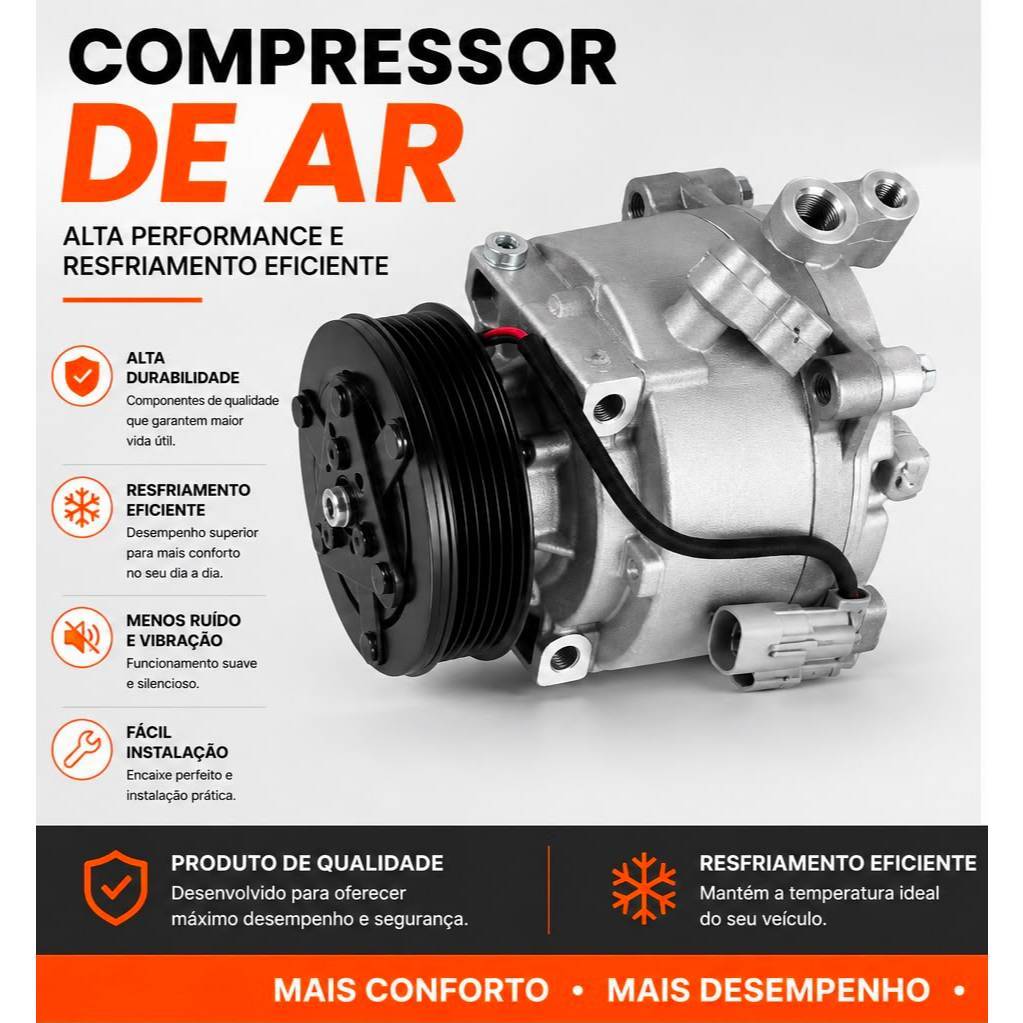 Compressor Ar Condicionado Ônix Prisma Spin 2013 2014 2015 2016 2017 2018 2019 · foto 2