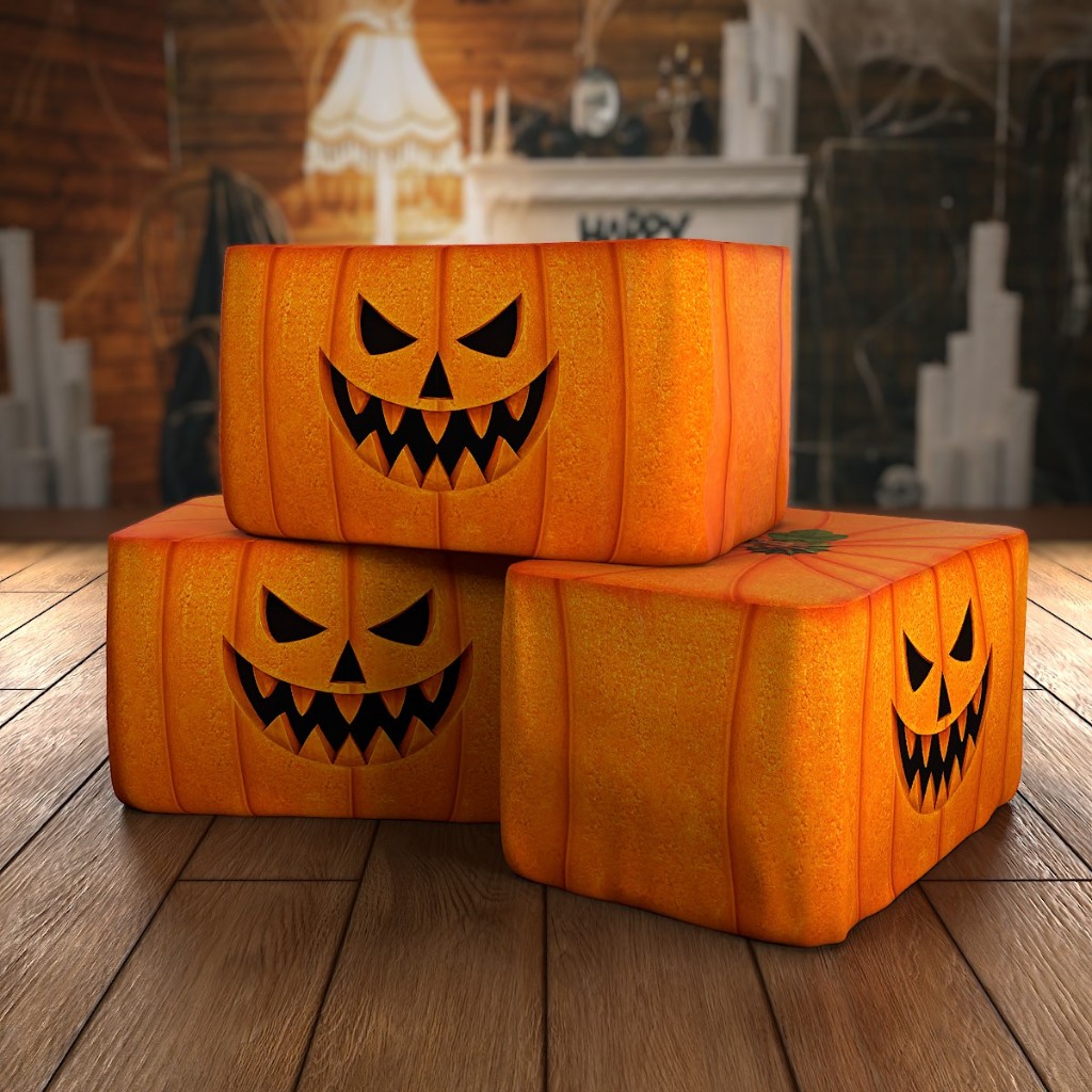 Capa para Caixote Halloween Decoração Festa Sublimada Em Tecido