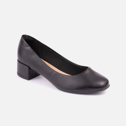 Sapato Feminino Confortável Scarpin Beira Rio Salto Baixo Bico Arredondado