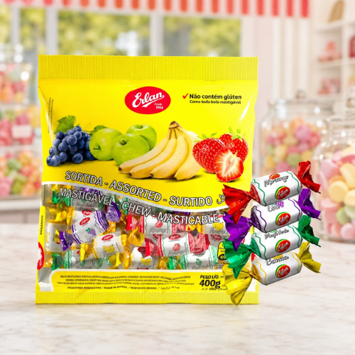 Bala Frutas Sortidas 400g Erlan